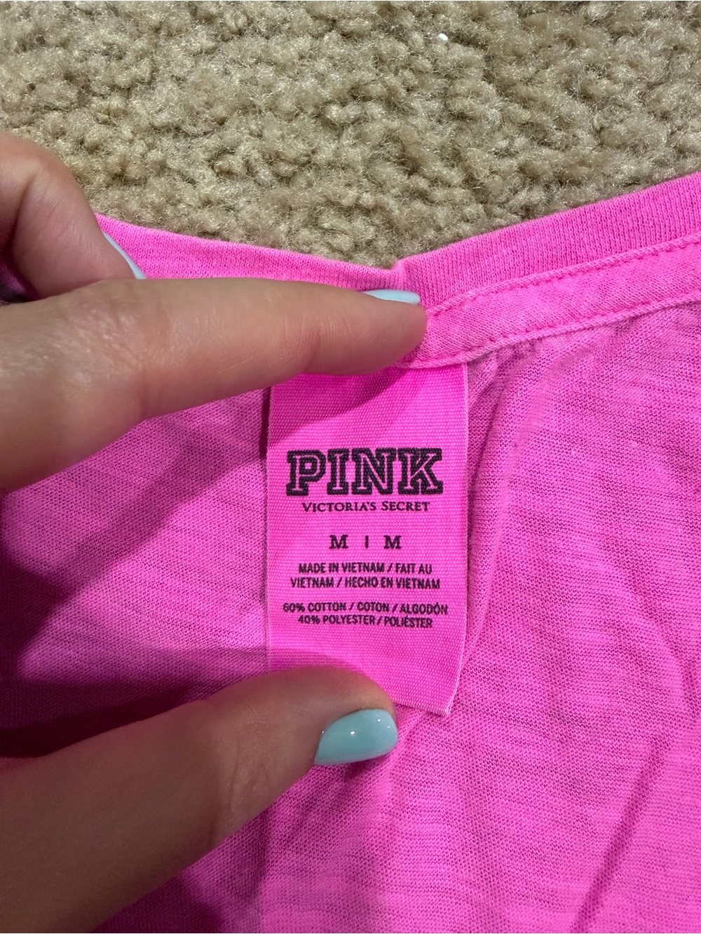 Victoria's Secret Hot Pink Graphic Tank Top - Picture 2 of 2